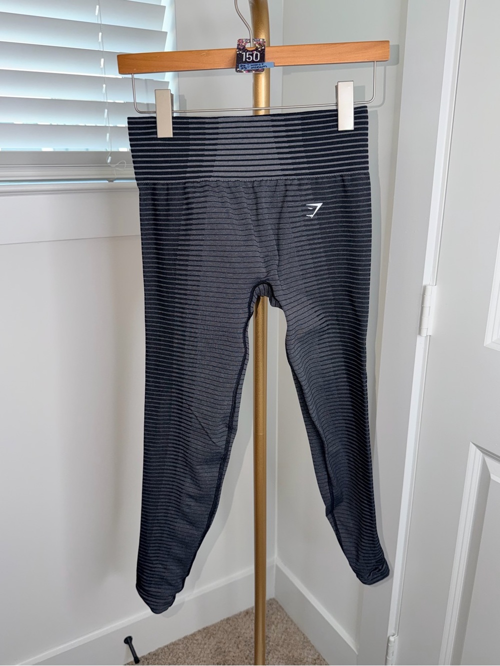 150. Gymshark Sport Seamless leggings in Grey/Black